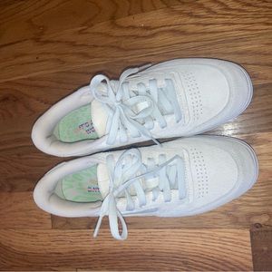 Reebok sneakers. White/ light cream color. Size 6.5 but fits like a size 6.